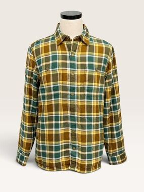 LL Bean Men's Medium Fleece Lined Flannel Shirt Traditional Fit Allspice NWT